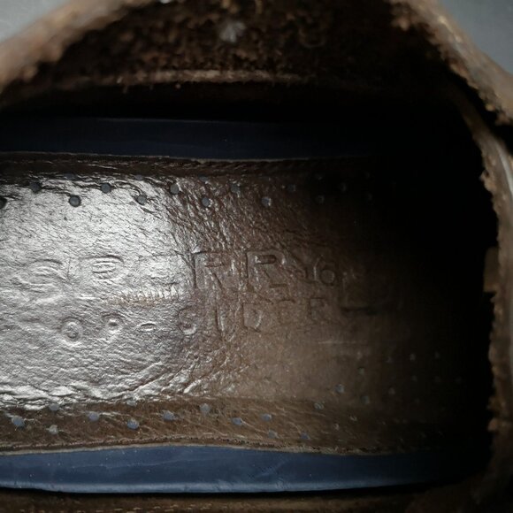 Sperry Top Sider Size 9M Dark Brown Leather Non Marking Sole Deck Shoes - Picture 4 of 8